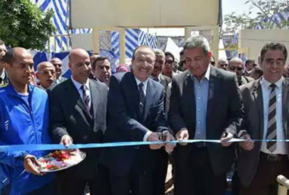 بالصور ..  محافظ بني سويف ووزير الشباب يفتتحان 10 منشآت رياضية بقرى ومدن بني سويف..