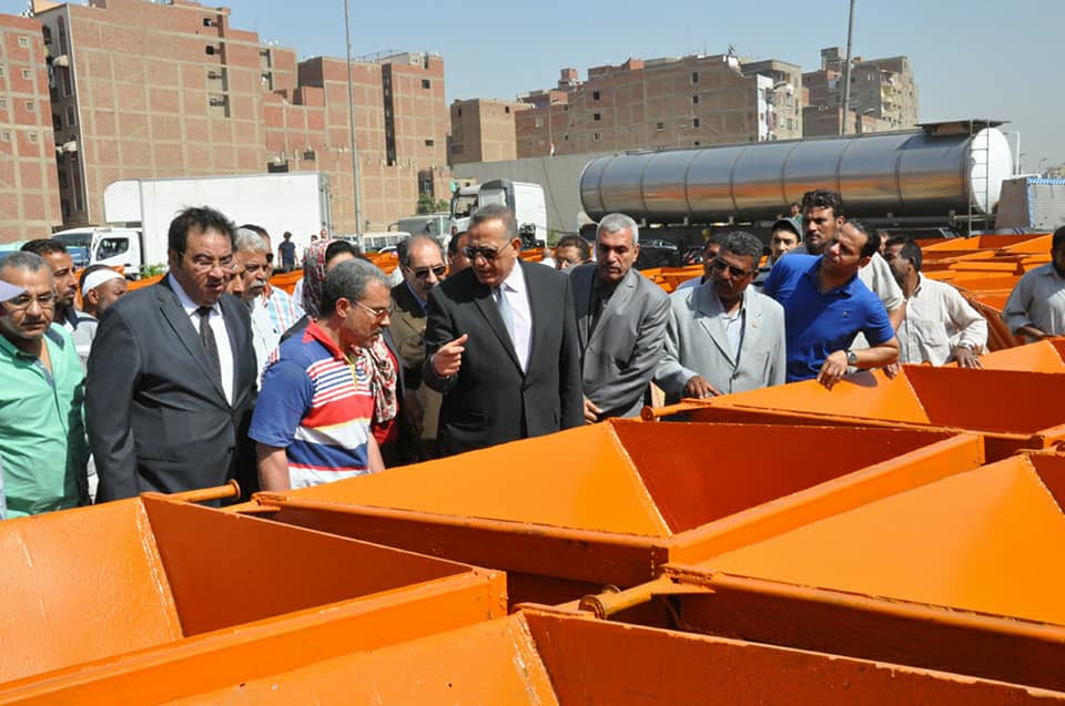 بالصور ... أزاله 220 صندوق قمامة و 23 معدة نظافة لمنطقة أمبابة