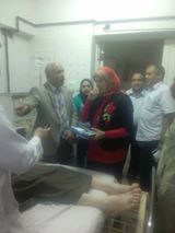 بالصور .. زيارة مفاجئة لوكيل وزارة الصحة لمتابعة سير العمل بمستشفى ببا ببني سويف..