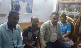 وكيل وزارة التضامن الاجتماعي بالأقصر في زيارة لأسرة الشهيد محمد الخطيب والمصابين بإسنا