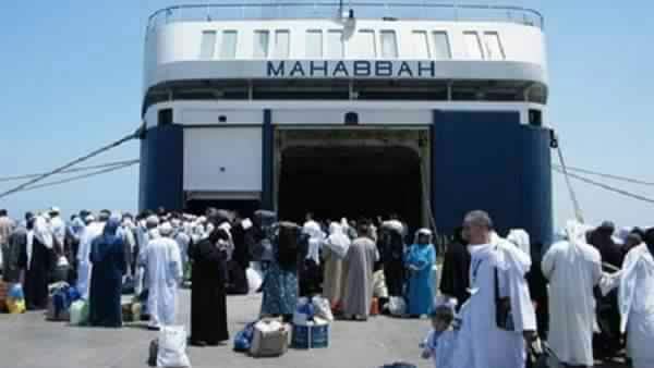 اول فوج حجاج برى يغادر ميناء نويبع البحرى