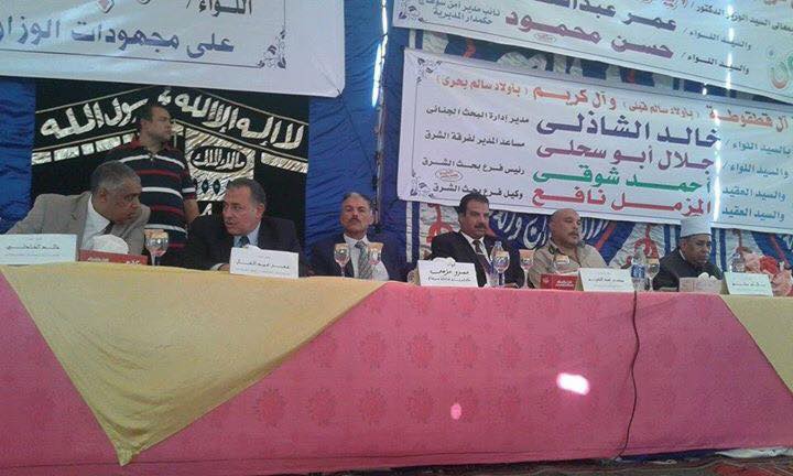 صلح عائلات كريم والقطاقيط بقرية اولاد سالم بحرى بدار السلام بسوهاج