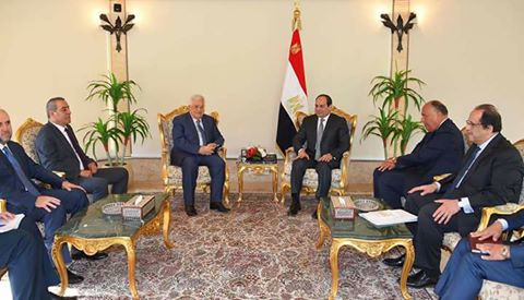 تفاصيل لقاء السيسى بالرئيس الفلسطيني