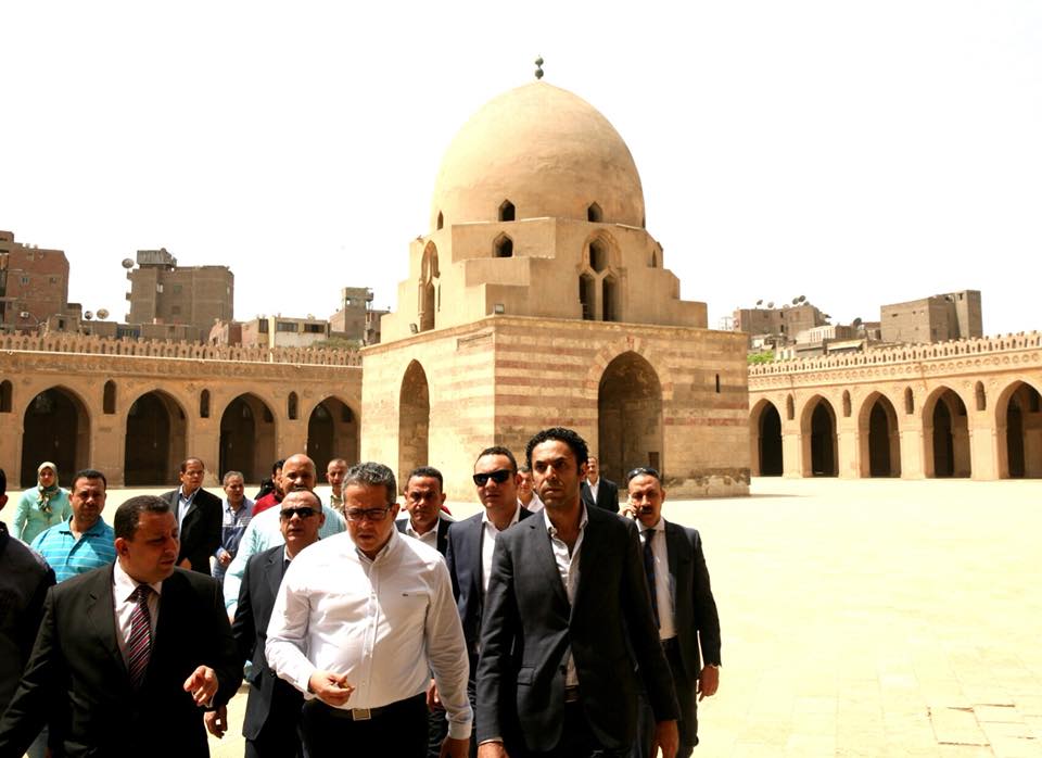 وزير الآثار يتفقد عدد من الاماكن الآثرية بالقاهرة