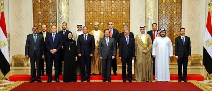 الرئيس السيسي يستقبل وزراء الشباب والرياضة العرب