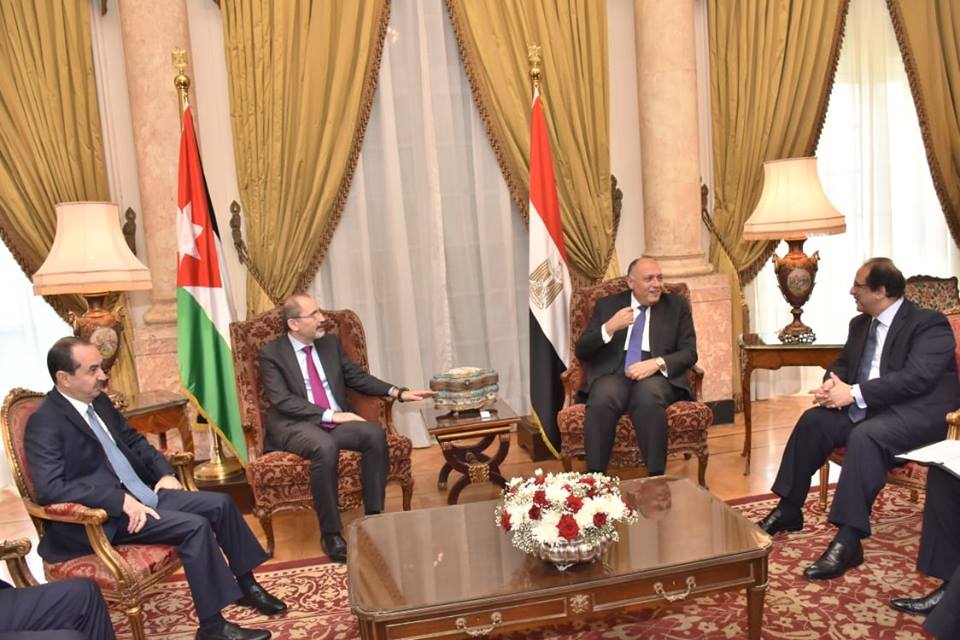 وزراء خارجية ورؤساء اجهزة مخابرات مصر والأردن يناقشون العلاقات الثنائية وآخر التطورات الإقليمية