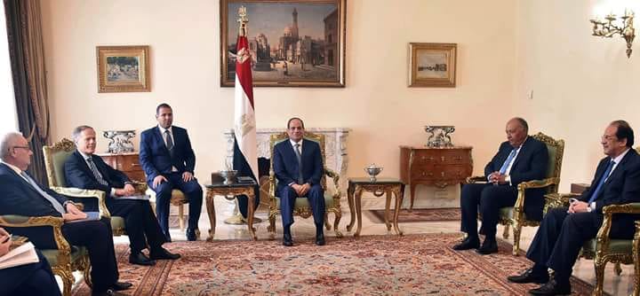 الرئيس السيسي يستقبل وزير الخارجية والتعاون الدولي الإيطالي