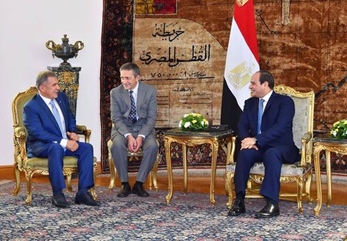السيسى يستقبل رئيس جمهورية تتارستان الروسية