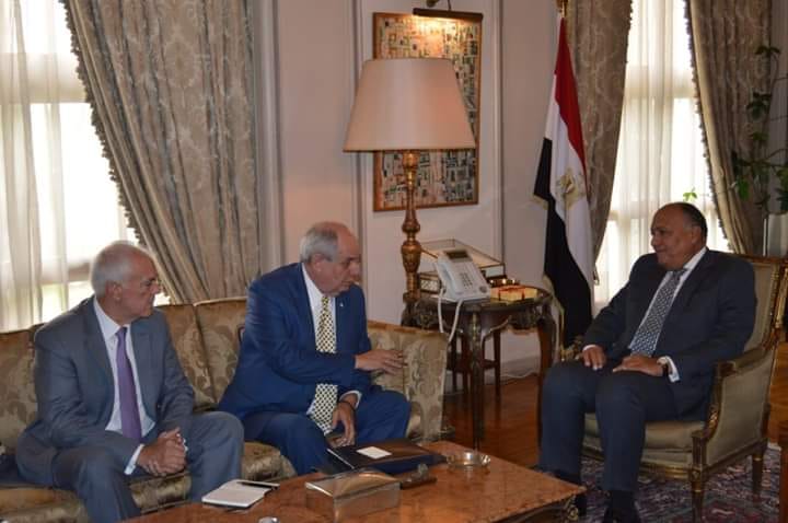 وزير الخارجية سامح شكري يستقبل نائب وزير خارجية اليونان
