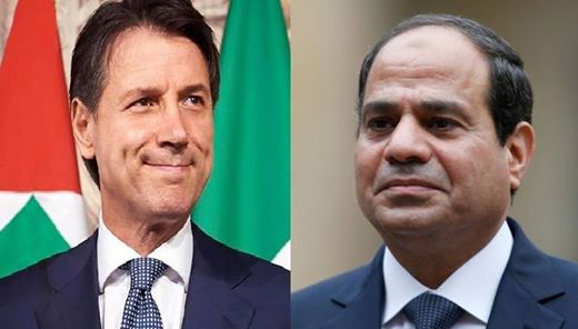 السيسى يتلقى اتصالا هاتفيا من رئيس الوزراء الايطالى