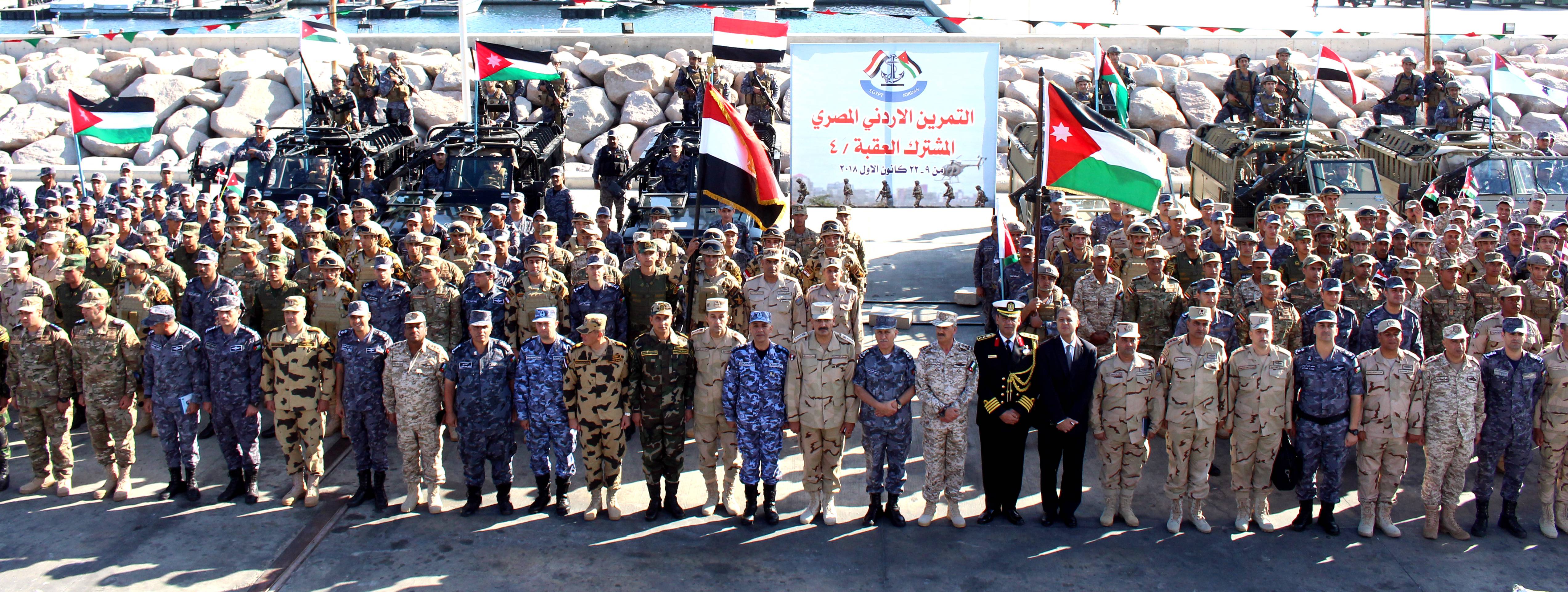 القوات المسلحة تشارك في التدريب الأردني المصري العقبة 4