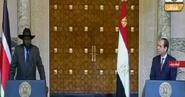 السيسي يؤكد توافق اتجاهات مصر وجنوب السودان نحو القضايا المشتركة