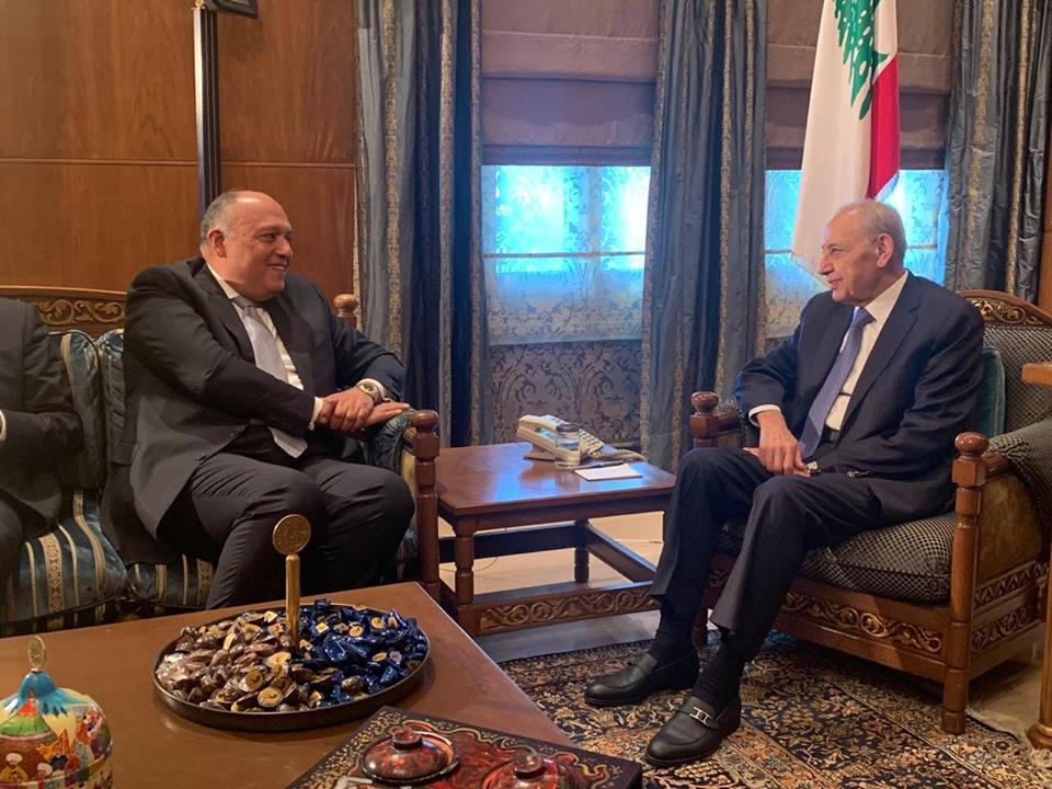 وزير الخارجية يشيد بقوة العلاقات المتبادلة خلال لقاءه مع رئيس مجلس النواب اللبناني