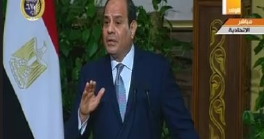 الرئيس السيسي يؤكد أن حق التظاهر يكفله الدستور والقانون