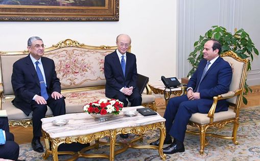 السيسى يستقبل يوكيا امانو مديرعام الوكالة الدولية للطاقة الذرية 