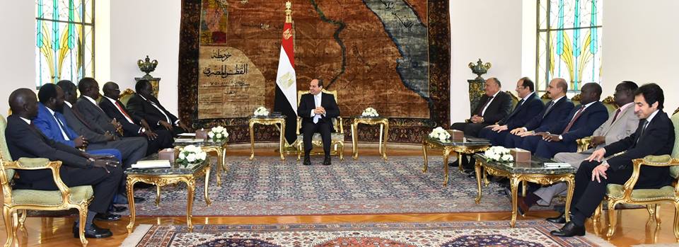 الرئيس السيسى يؤكد مساهمة مصر لاستعادة استقرار جنوب السودان