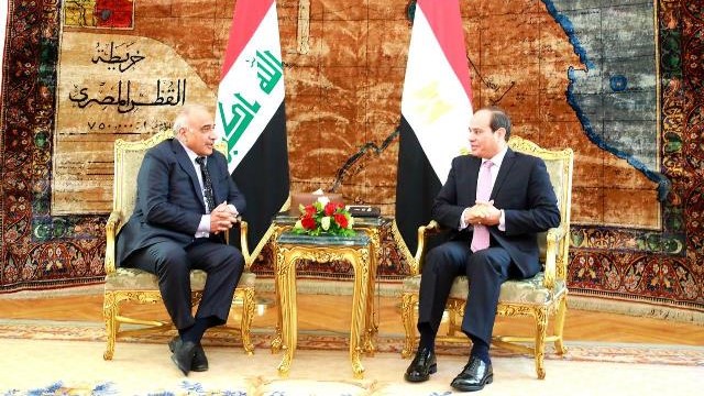 الرئيس السيسي يؤكد استعداد مساهمة مصر في إعادة الإعمار فى العراق
