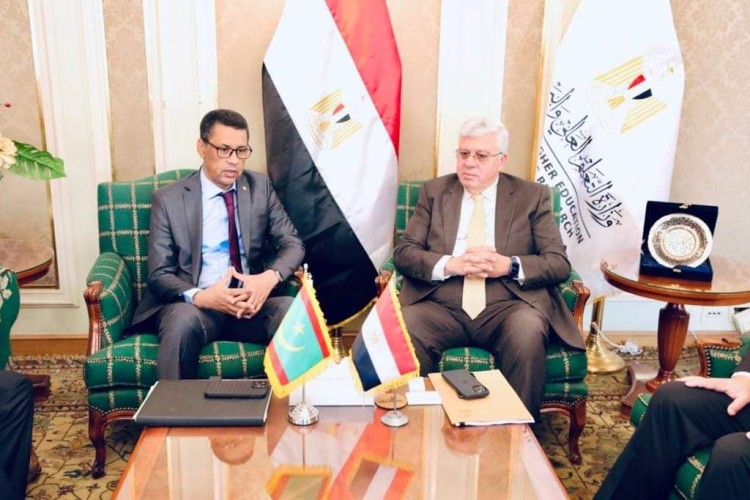 وزير التعليم العالى يستقبل نظيره الموريتانى لبحث أوجه التعاون المشترك