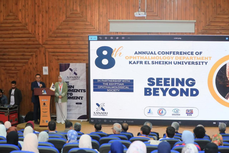 رئيس جامعة كفر الشيخ يشهد فعاليات المؤتمر السنوي الثامن لطب وجراحة العيون بكلية الطب البشري بمشاركة نخبة من الخبراء
