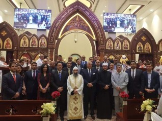 السفير المصري فى مسقط يشارك فى قداس عيد الميلاد المجيد فى الكنيسة المصريه بالسلطنة