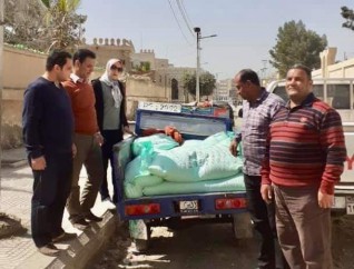 ضبط نصف طن دقيق بلدى مدعم قبل تهريبه للسوق السوداء