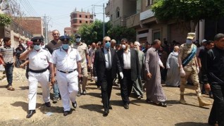 تشييع جثمان الشهيد مجند أحمد عبدالله الزقاقي بمسقط رأسه بميت غمر